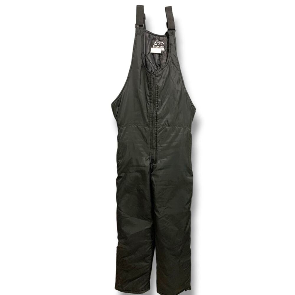 Small Sled Mate Womens Black Snow Bib Overalls Pants 160g Insulation